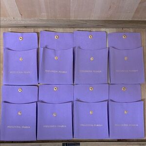 Melinda Maria Purple Jewelry Pouches